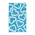 Heart Love Crystal Bling Diamond Rhinestone Jewellery stickers for mobile phone cases covers - Blue
