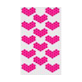 Heart shaped Crystal Bling Diamond Rhinestone Jewellery stickers for mobile phone cases covers - Rose