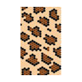 Leopard Crystal Bling Diamond Rhinestone Jewellery stickers for cell phone cases covers - Brown
