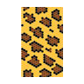 Leopard Crystal Bling Diamond Rhinestone Jewellery stickers for cell phone cases covers - Yellow