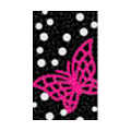 Butterfly Crystal Bling Diamond Rhinestone Jewellery stickers for mobile phone cases covers - Red White