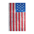 America USA flag Crystal Bling Diamond Rhinestone Jewellery stickers for mobile phone cases covers - Red
