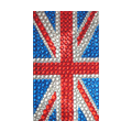 Britain flag Crystal Bling Diamond Rhinestone Jewellery stickers for mobile phone cases covers - Red