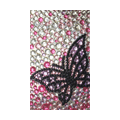 Butterfly Bling Crystal Diamond Rhinestone Jewellery stickers for mobile phone cases covers - Pink
