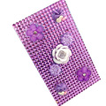 Flower 3D Crystal Bling Diamond Rhinestone Jewellery stickers for mobile phone cases covers - Purple