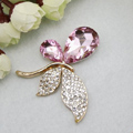 Bling Butterfly Alloy Metal Rhinestone Crystal DIY Phone Case Cover Deco Kit - Pink