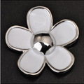Bling Flower Alloy Metal Crystal DIY Phone Case Cover Deco Kit 29mm - White